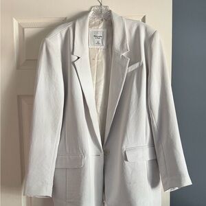 Abercrombie &Fitch Cream Blazer Jacket